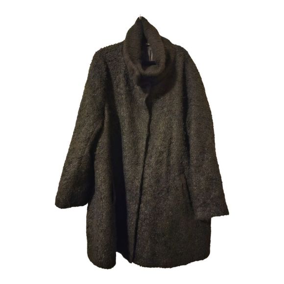 EILEEN FISHER Alpaca Blend Curly Texture Coat - Size 2X - Picture 2 of 11